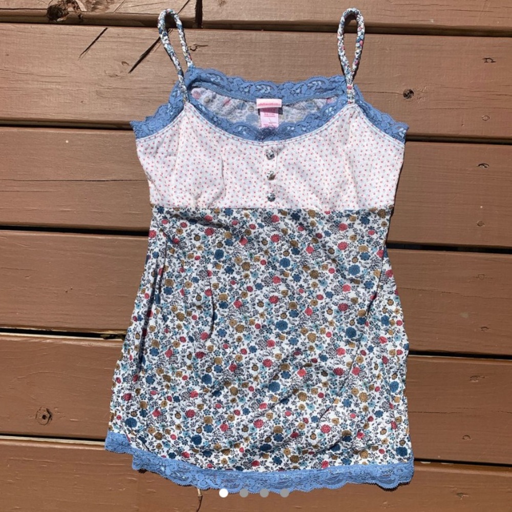 Floral and lace cami